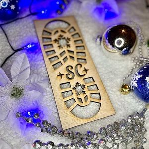 ❄️Wooden Santa Foot Print🎄